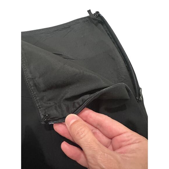 MaxMara Women's Midi Skirt Trumpet Tulip Hem Black, size 6 - Picture 3 of 6